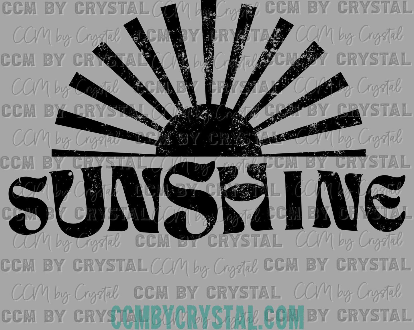 Distressed Sunshine Summer Ready to Press Transfer DTF Transfer Sublimation Transfer