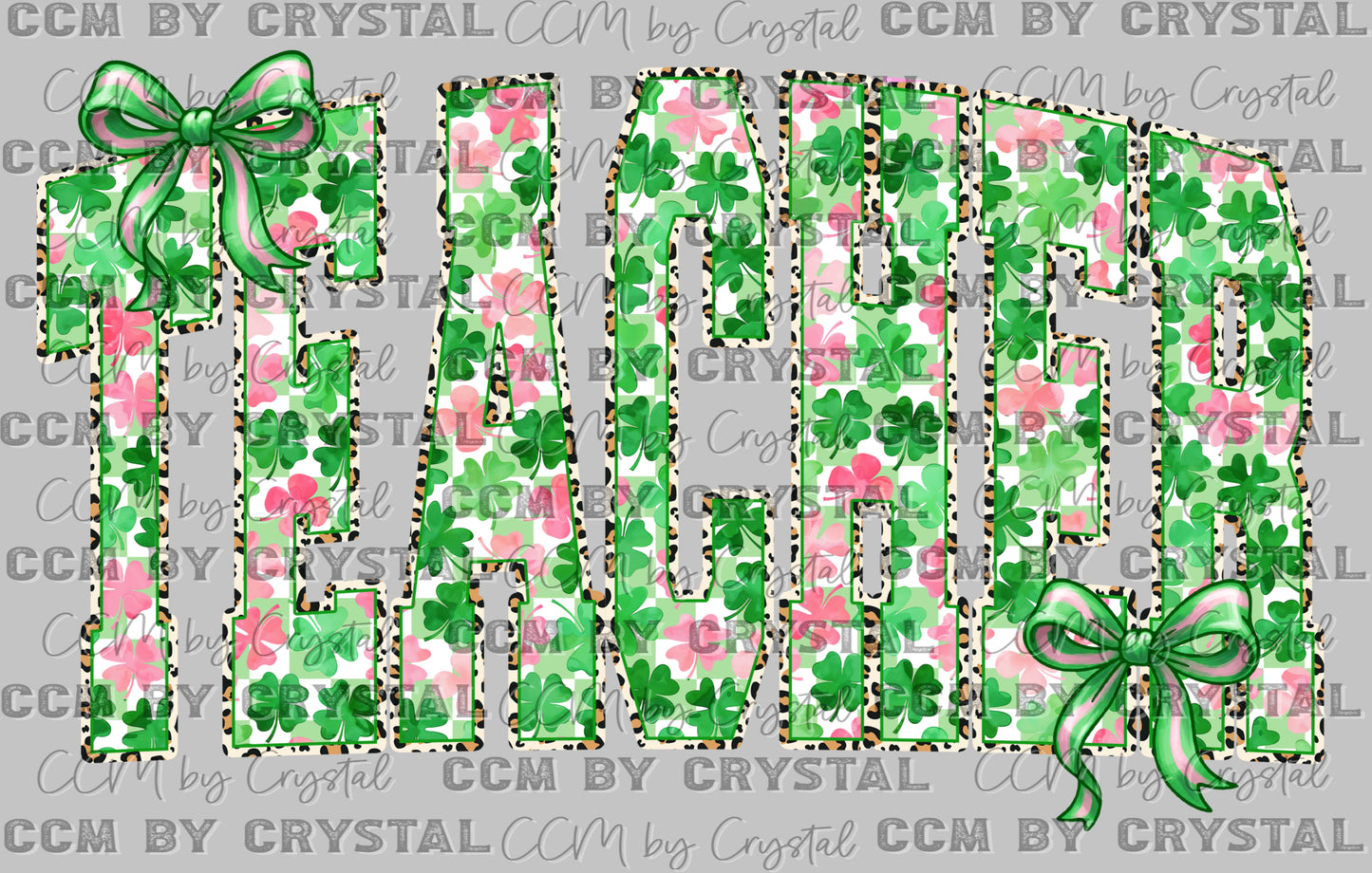 Teacher St. Patrick's Day Ready to Press Instant Peel DTF Transfers Sublimation Transfers