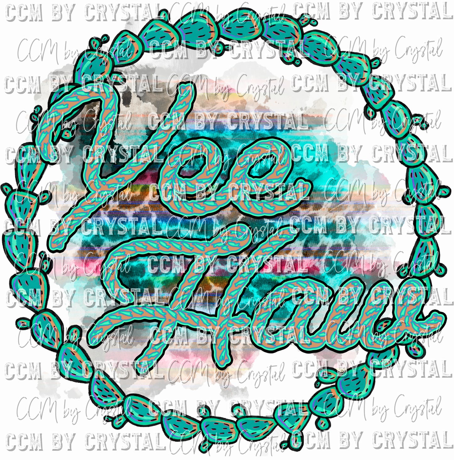 Western Yee Haw Ready To Press Transfer DTF Sublimation