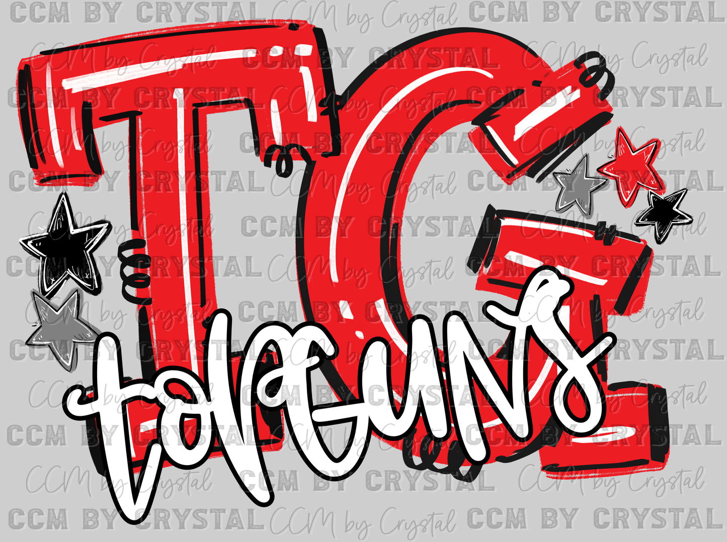 TG Topguns Red Baseball Ready to Press DTF Transfers Sublimation Transfers