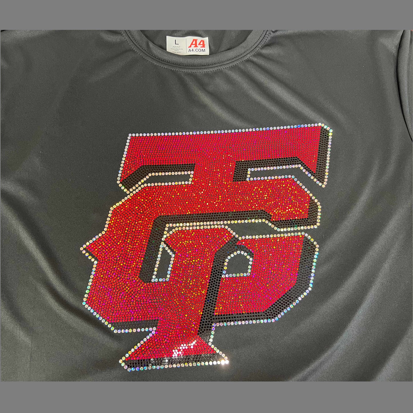 TopGuns Spangle Black T-Shirt