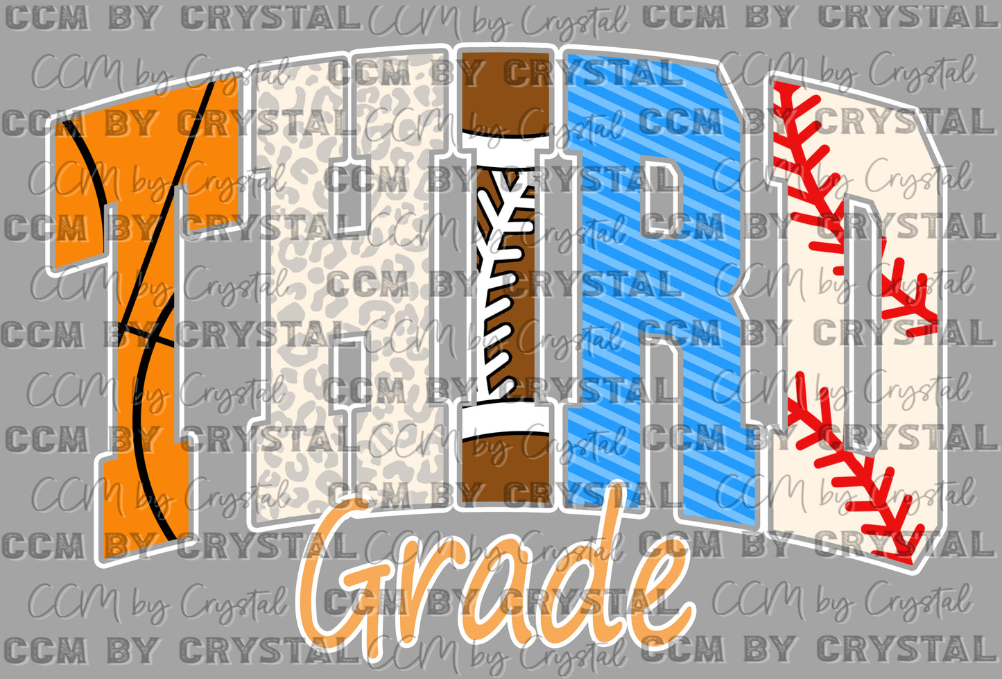 Third Grade Back to School Sports Ready to Press Transfer DTF Transfer