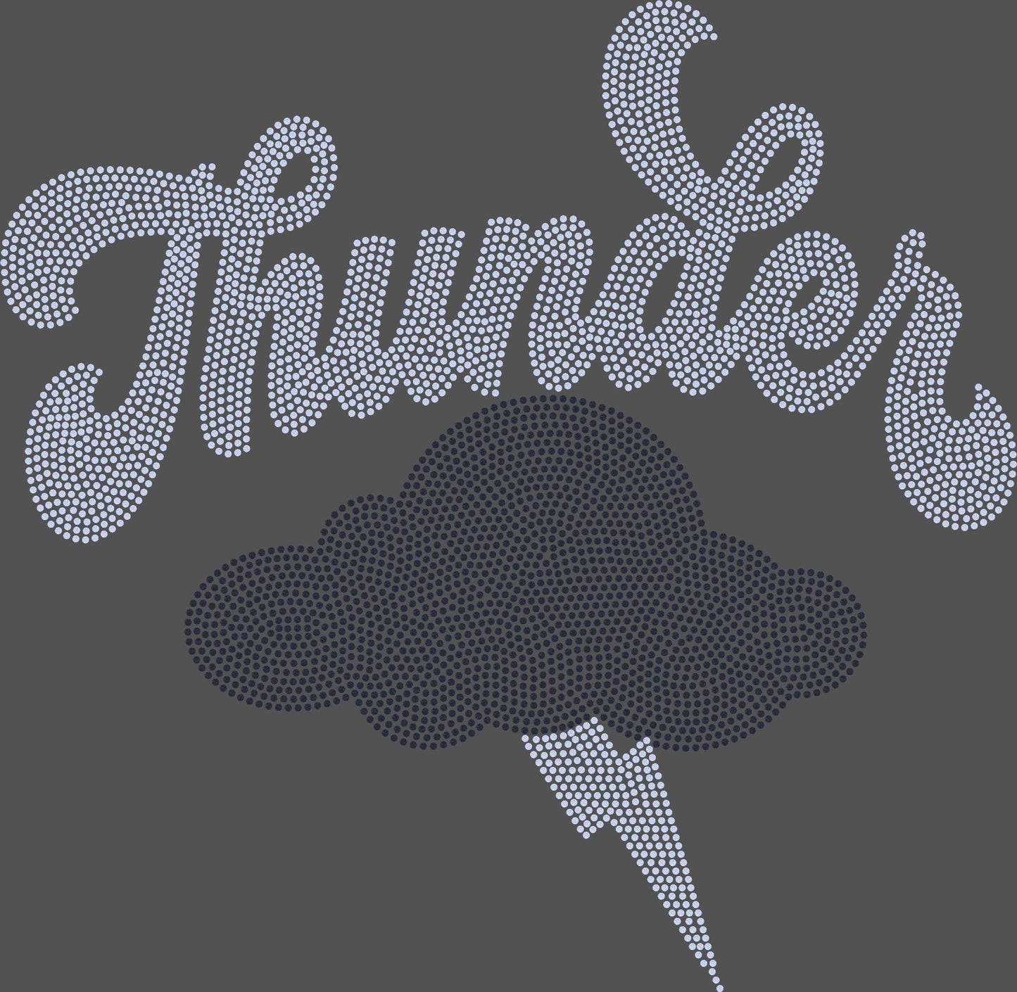 Thunder 11" Wide 2- Color Spangle Ready to Press Spangle Transfer Sparkle Bling