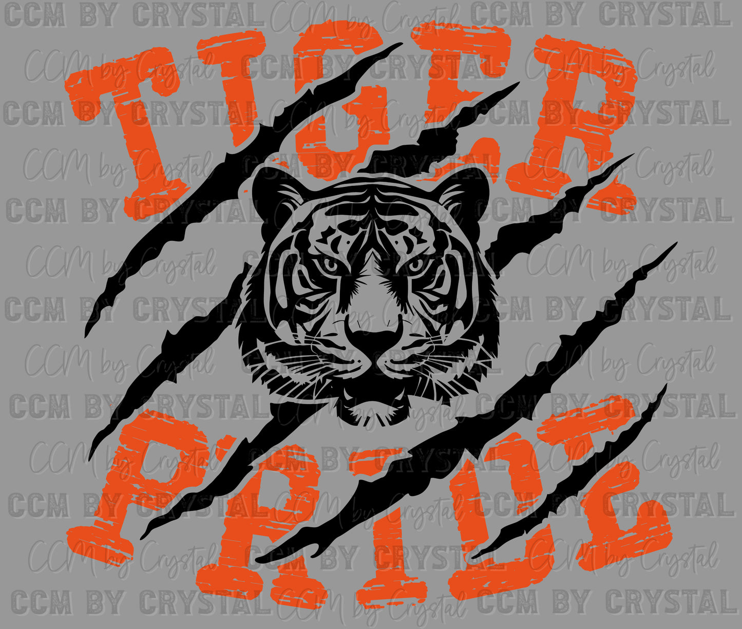 Tiger Pride Mascot Ready to Press Transfer DTF Transfer Sublimation Transfer