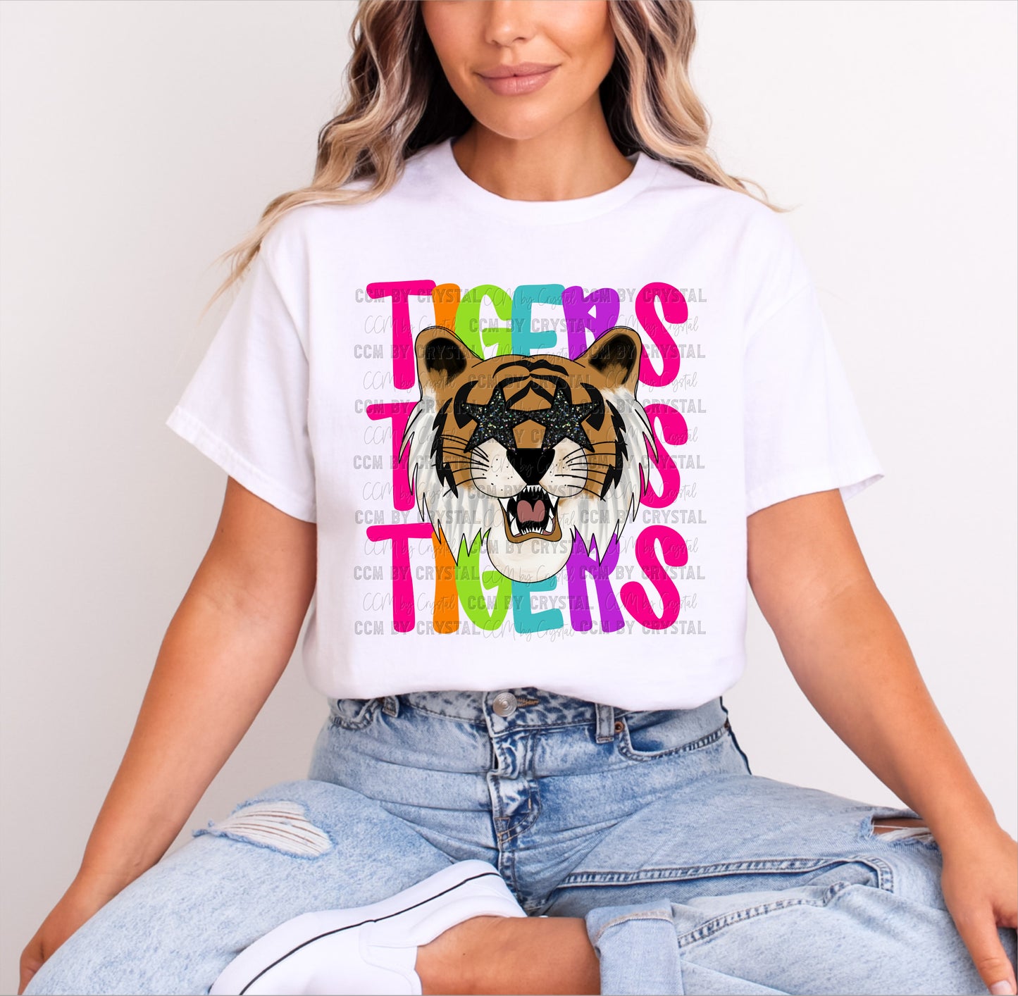 Tigers Colorful Mascot T-Shirt
