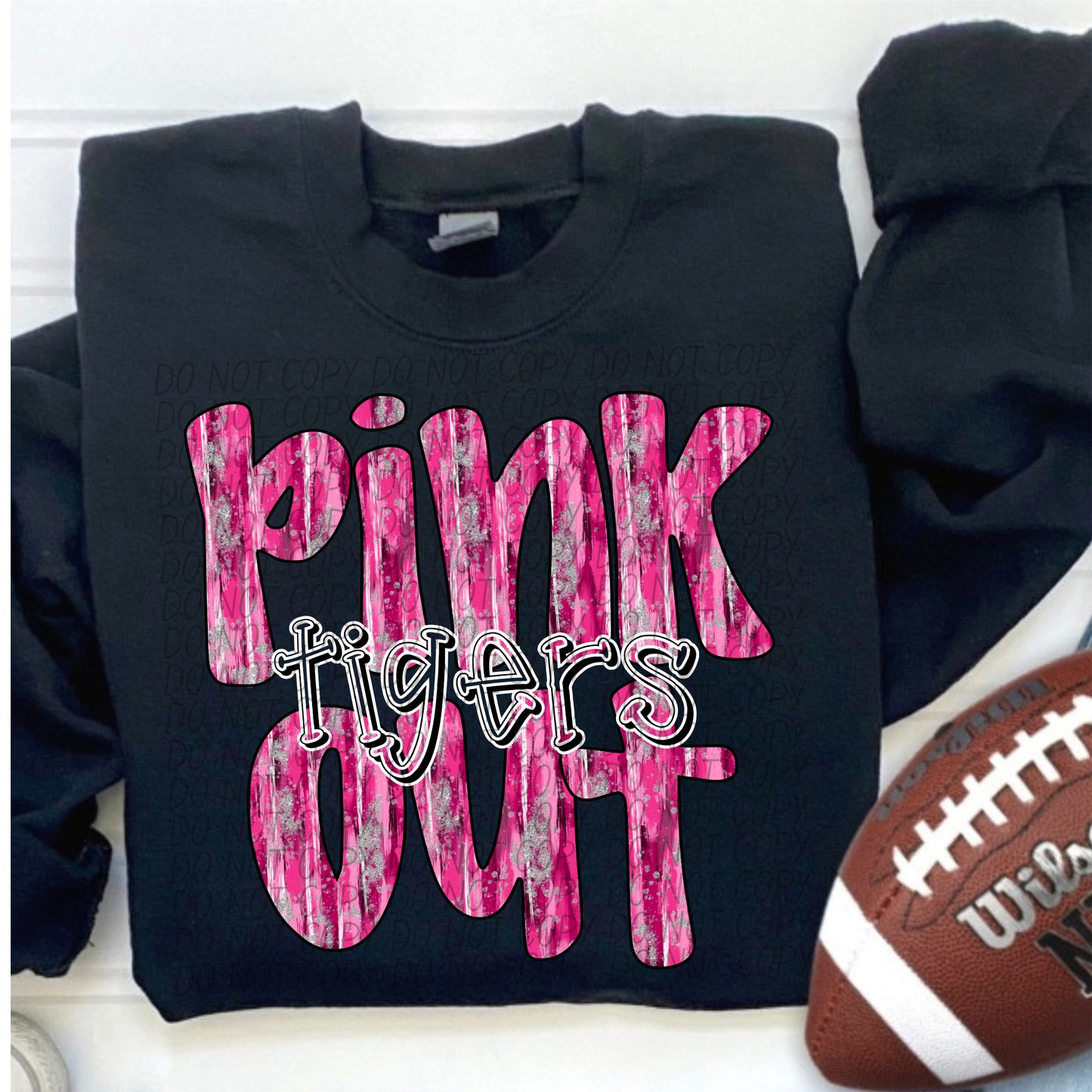 Pink Out Tigers Ready to Press Transfer DTF Transfer Sublimation Transfer