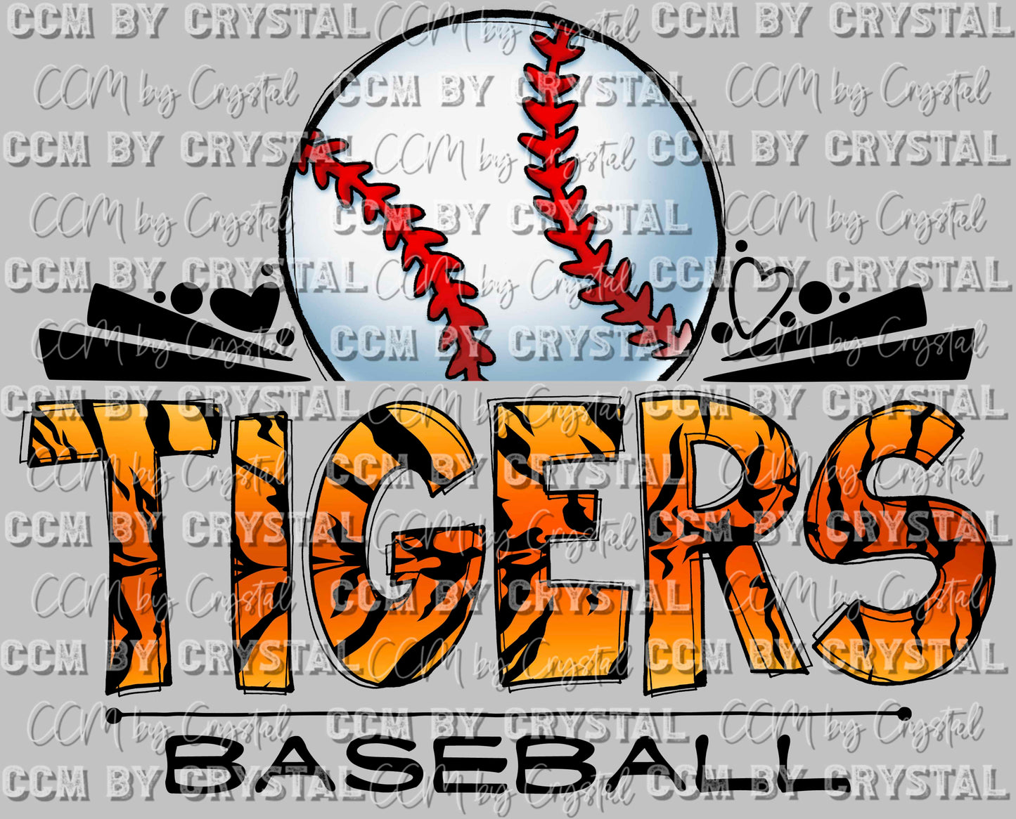 Tigers Baseball Ready to Press Transfer DTF Transfer Sublimation Transfer