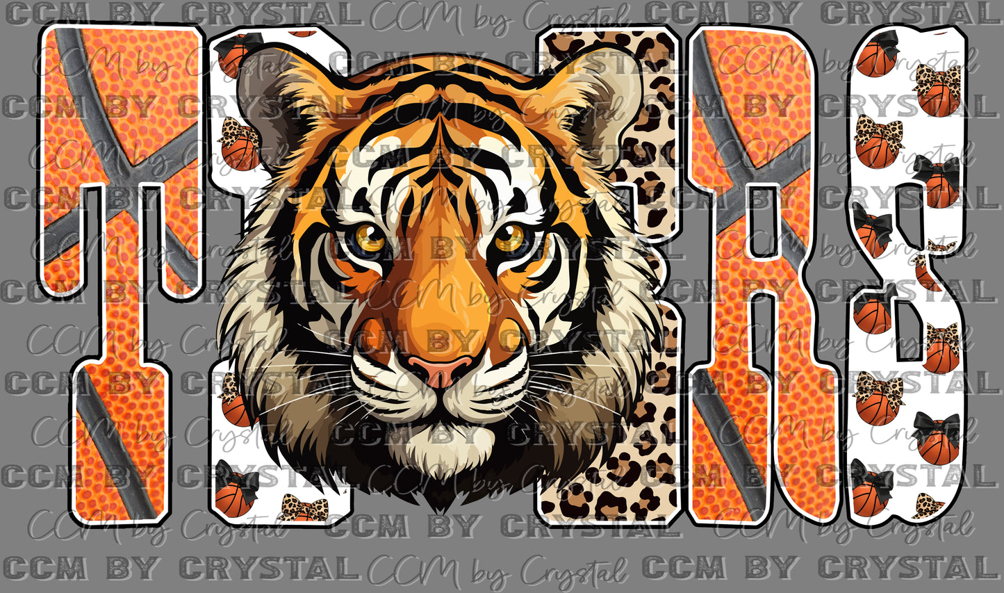Tigers Basketball Ready to Press Instant Peel DTF Transfers Sublimation Transfers