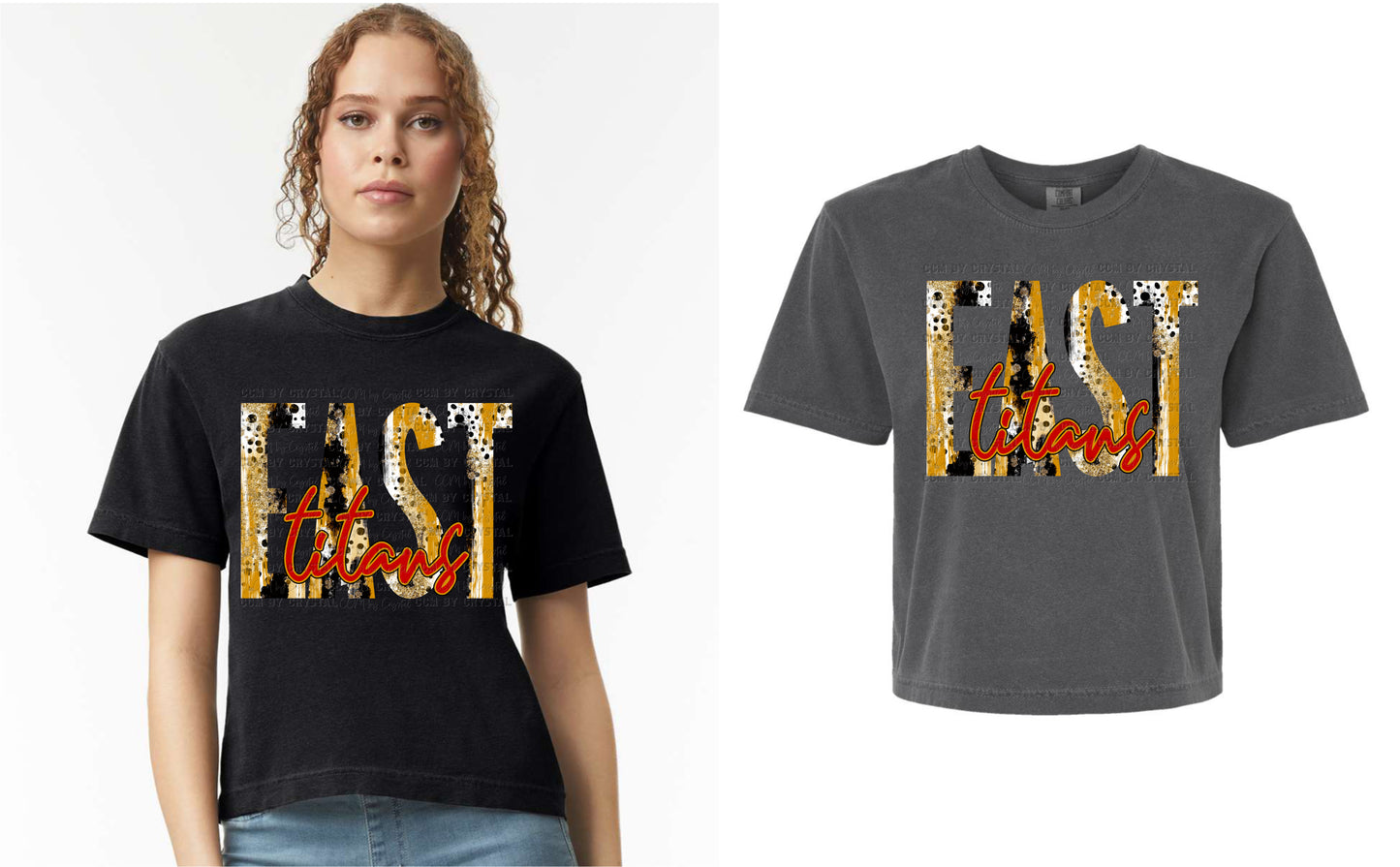 Titans Victoria East Cropped Comfort Colors T-Shirt