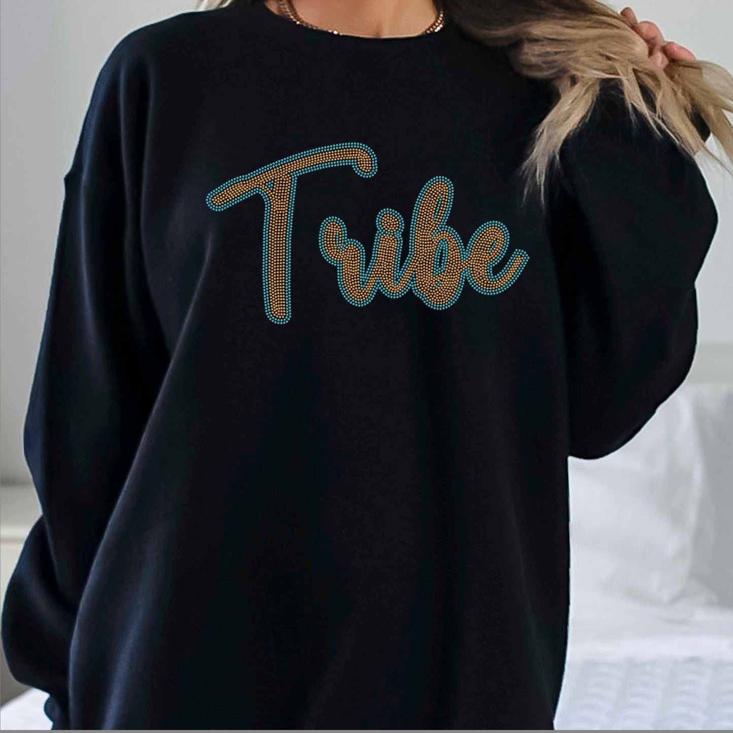 Tribe 2-Color Approximately 11" wide Spangle Transfer