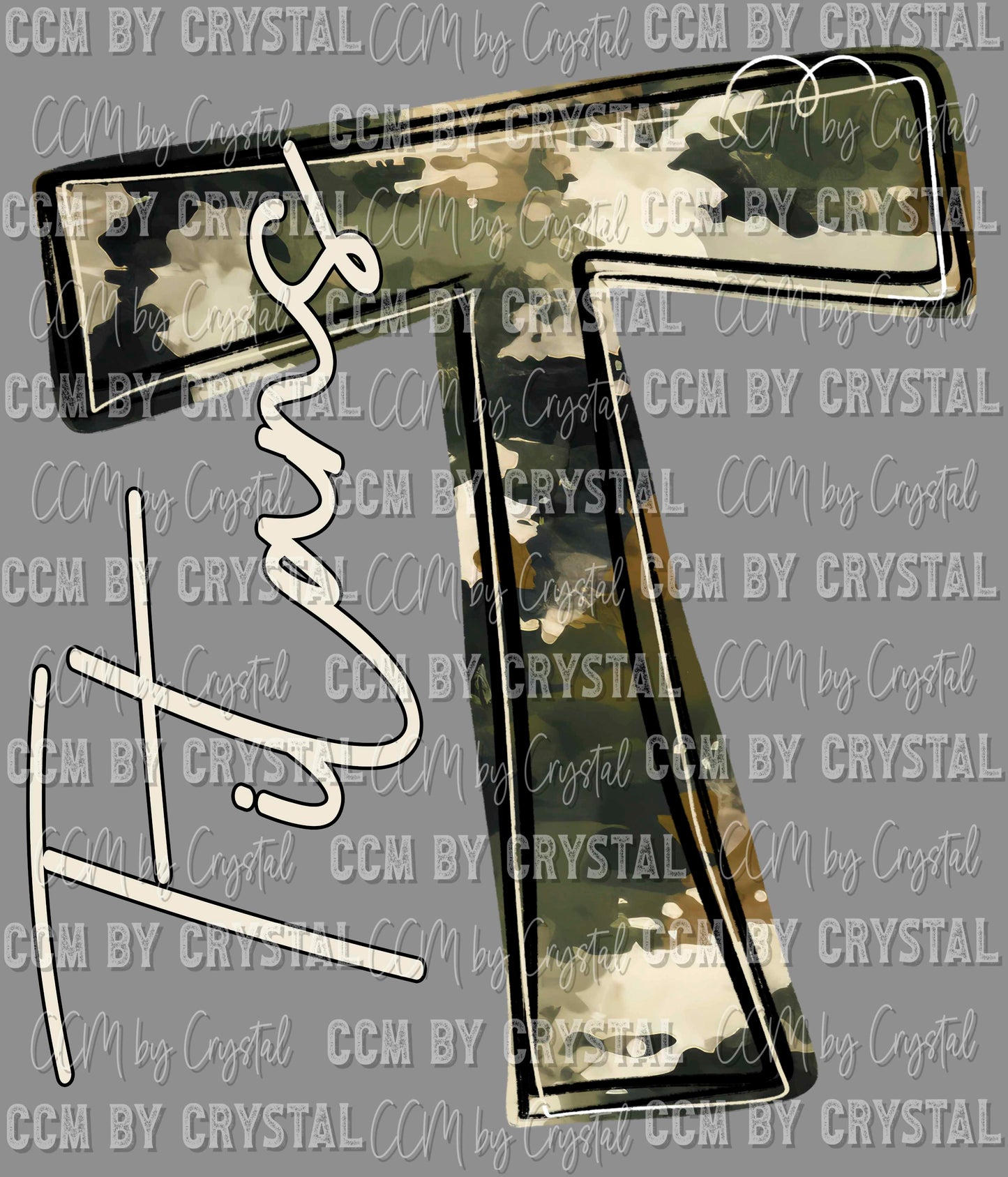 T Titans Camo Whimsy Ready to Press DTF Transfers
