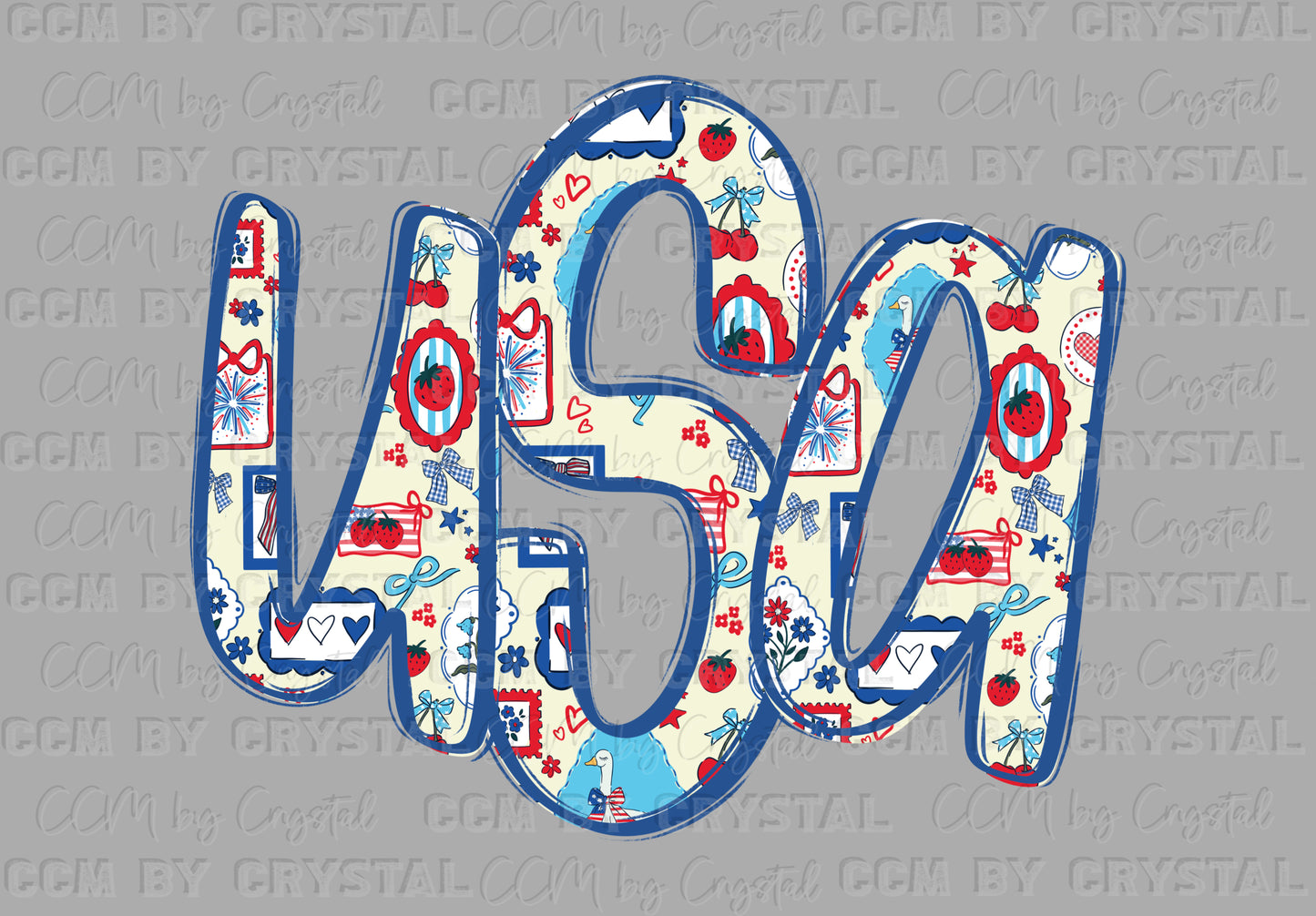 USA 4th of July Patriotic DTF Transfer Sublimation Transfer