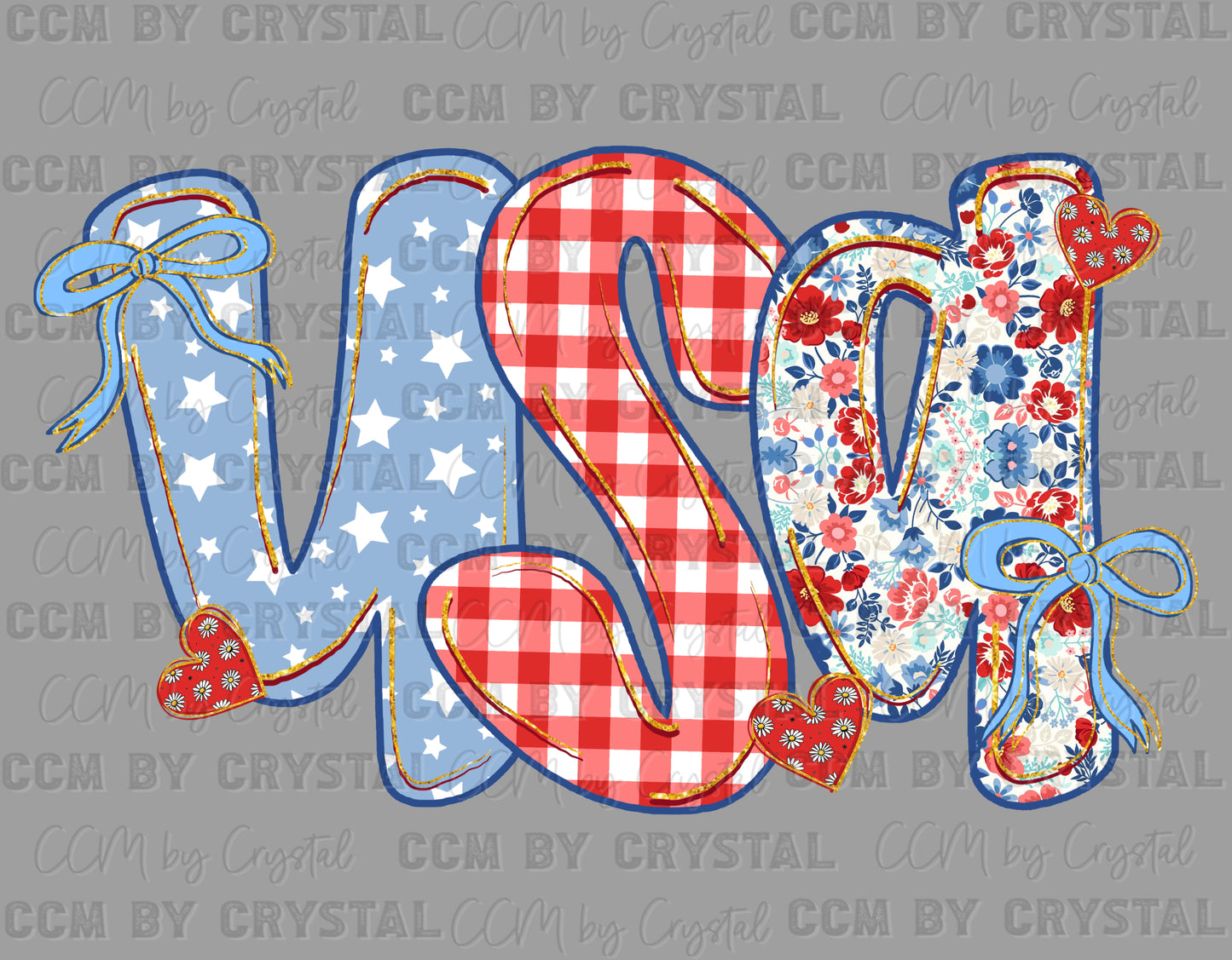 USA Fourth of July 4th Patriotic Ready to Press Transfer DTF Transfer Sublimation Transfer