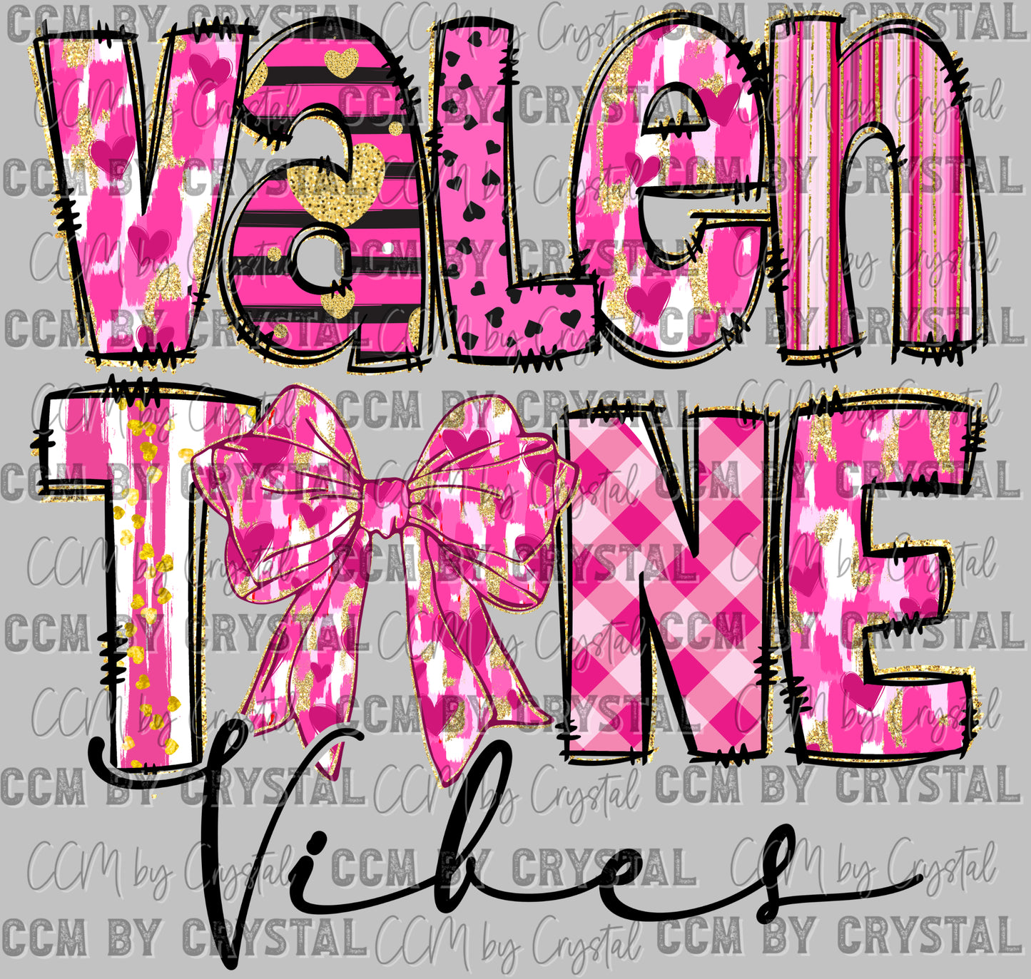 Valentines Vibes Ready to Press Transfer DTF Transfer Sublimation Transfer