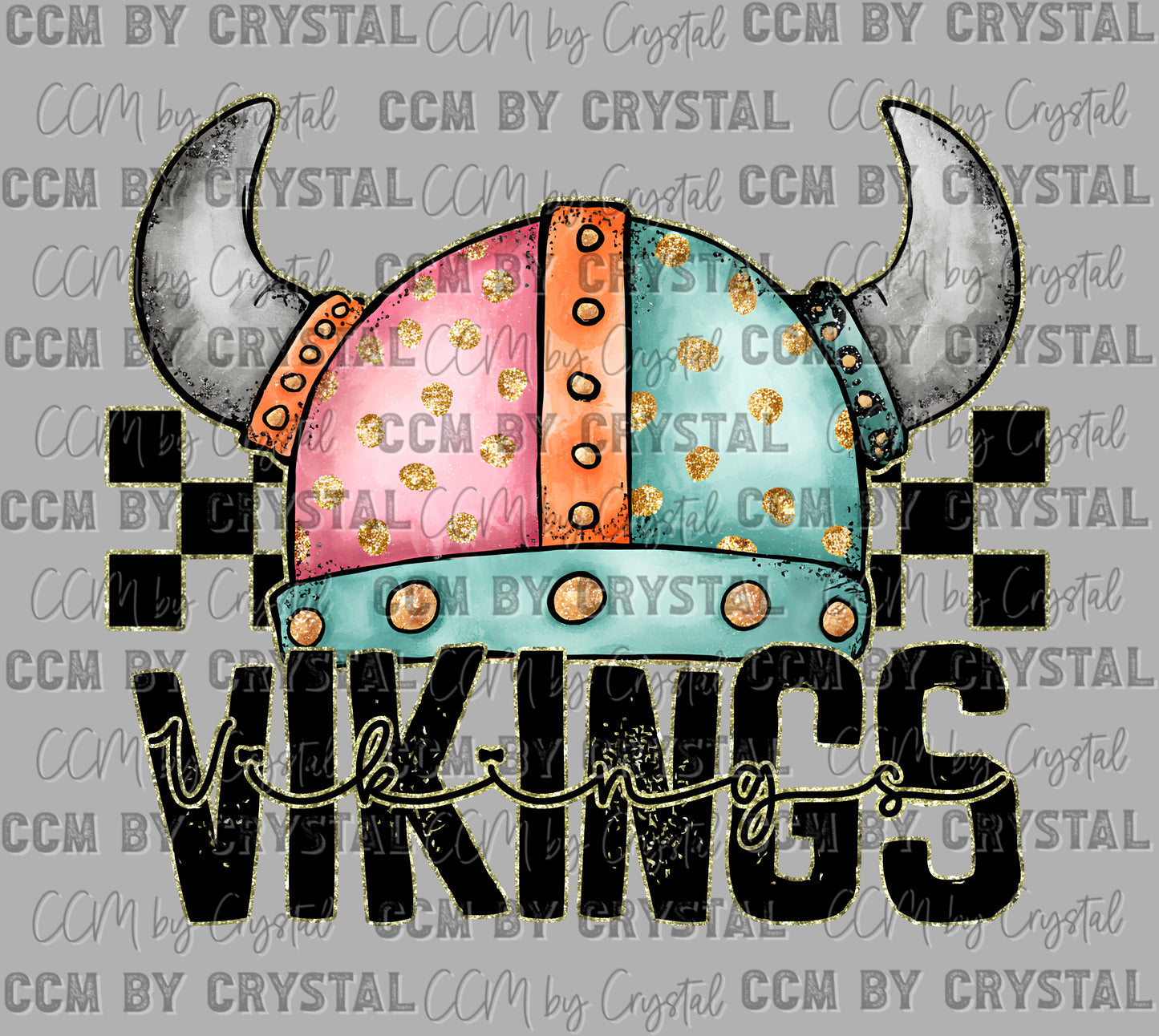 Vikings Cartoon Mascot Ready to Press Transfer DTF Transfer Sublimation Transfer