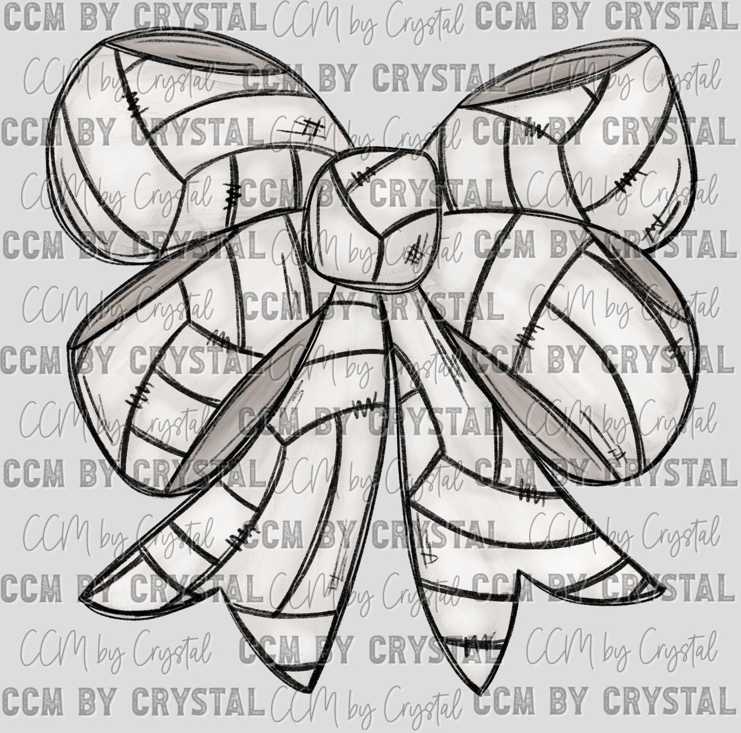 Volleyball Bow Ready to Press Transfer DTF Transfer Sublimation Transfer