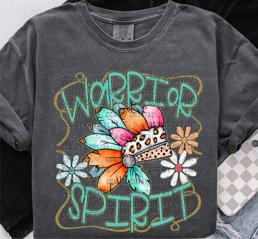 Warrior Spirit Cartoon Mascot Ready to Press Transfer DTF Transfer Sublimation Transfer