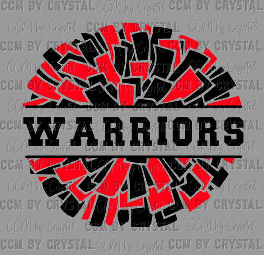 Warriors Cheer Ready to Press Transfer DTF Transfer Sublimation Transfer