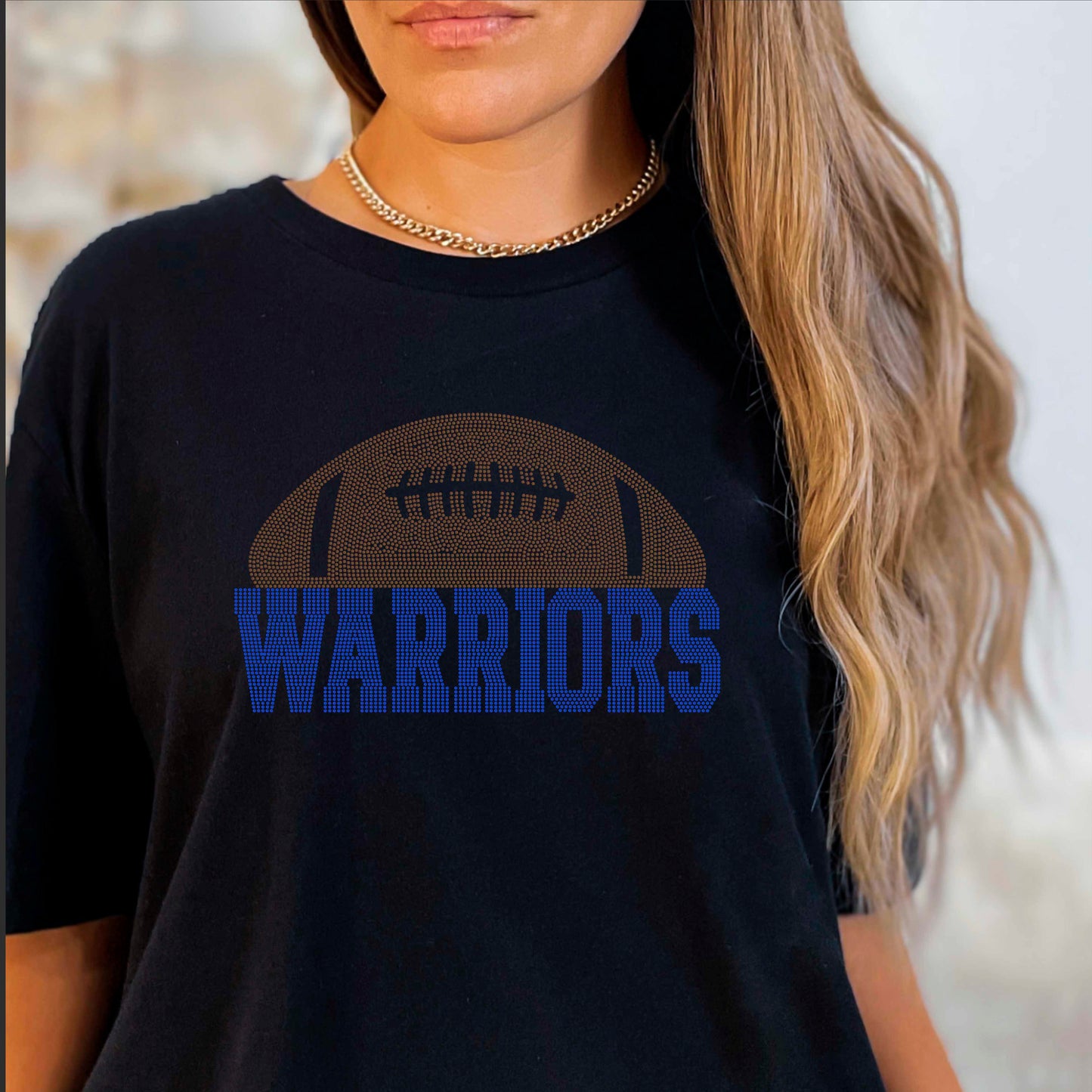 Custom Your Mascot Football 2-Color Approximately 11" Wide Spangle Transfer