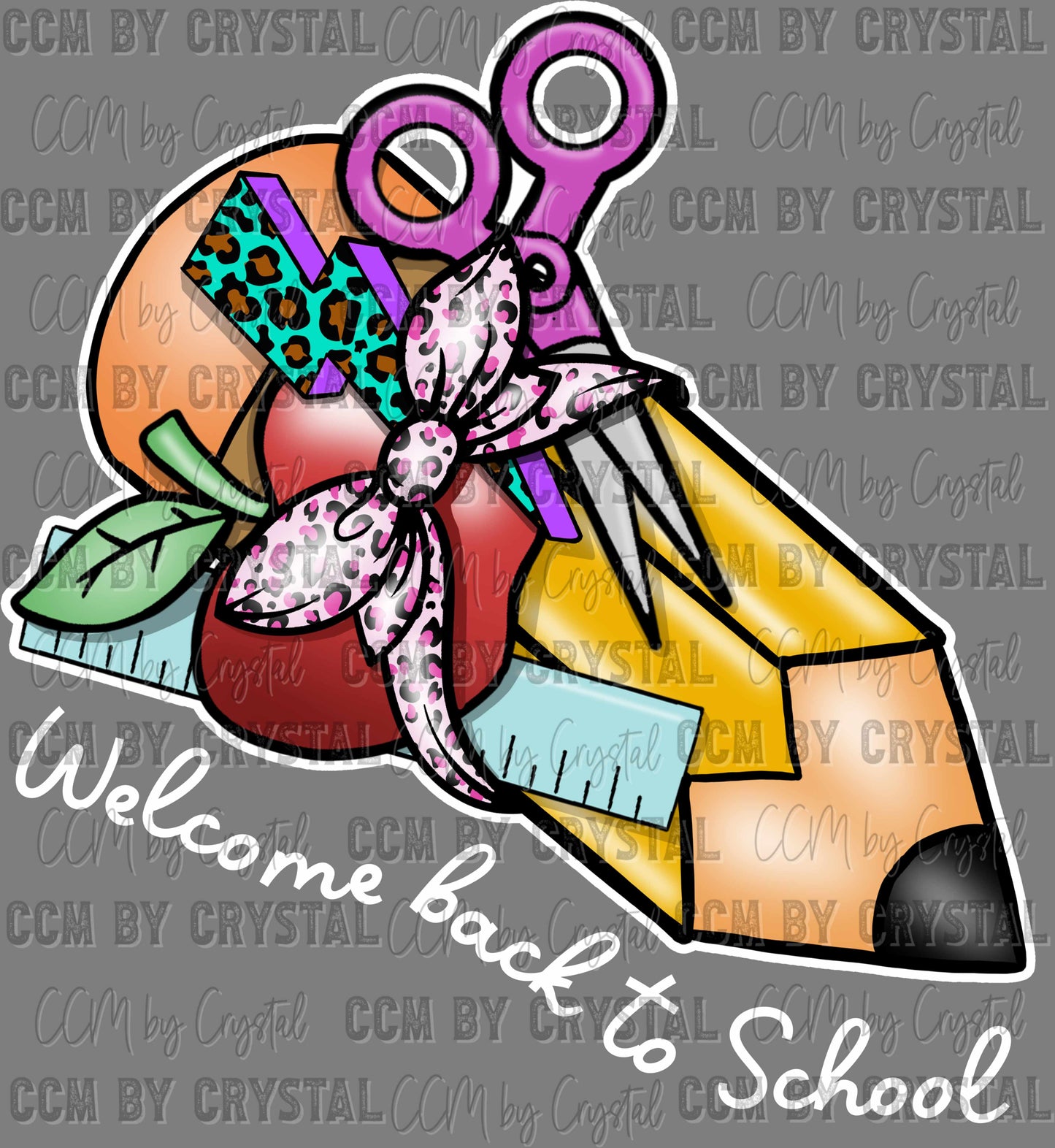 Welcome Back to School Teacher Student Ready to Press Transfer DTF Transfer