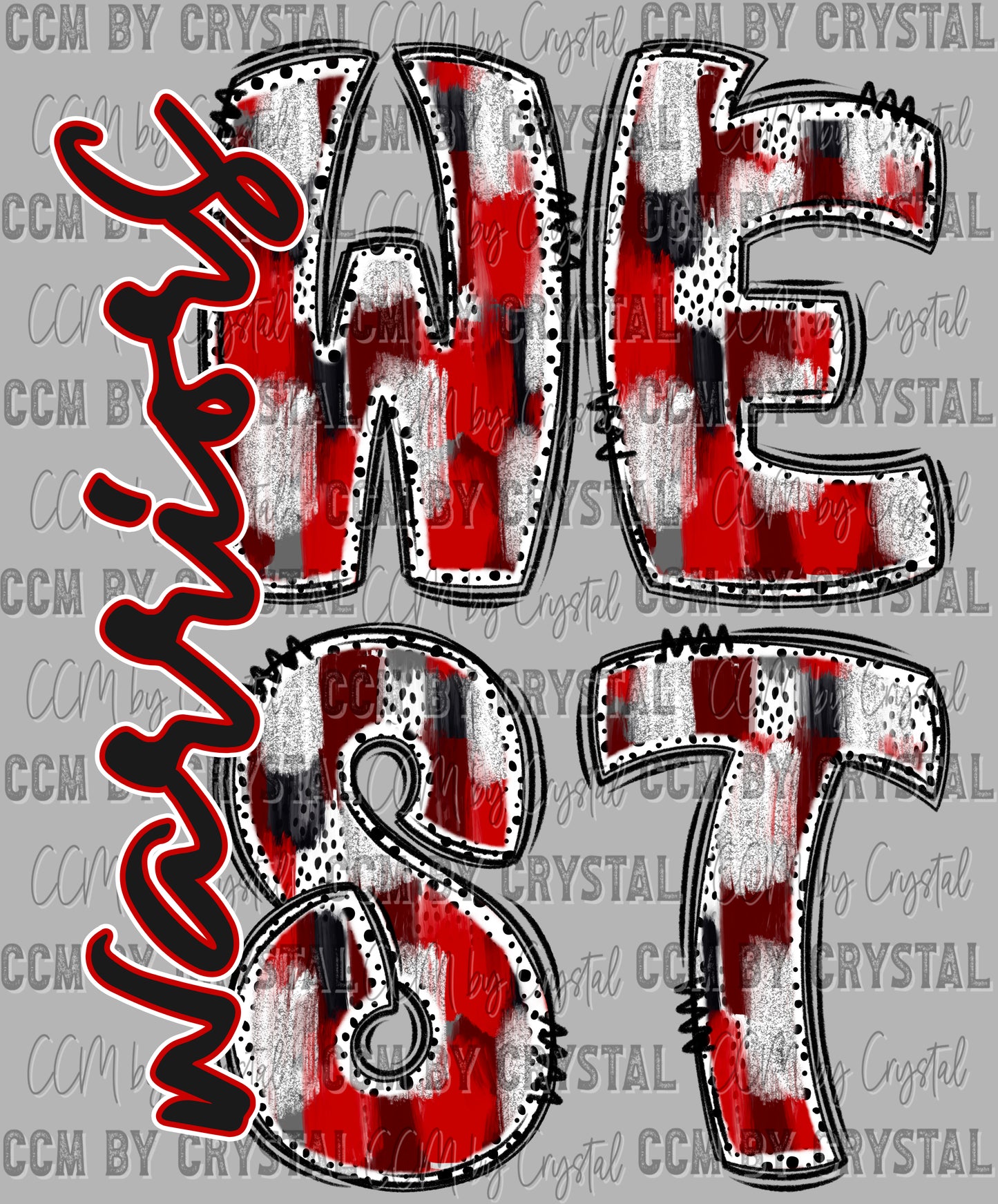 Victoria West Warriors Ready to Press Transfer DTF Transfer Sublimation Transfer