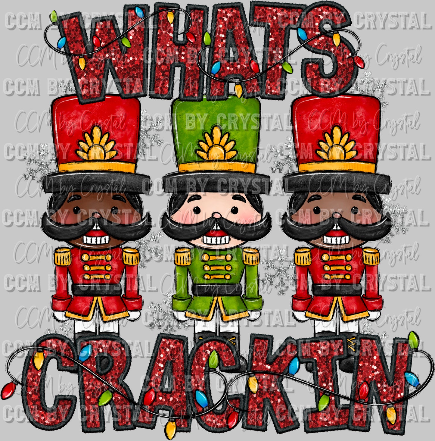 What's Crackin Nutcrackers Ready to Press DTF Transfer Sublimation Transfer