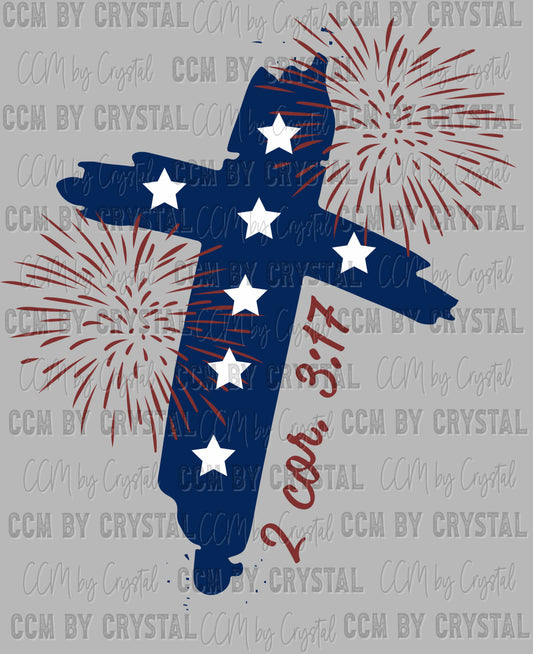 Where the Spirit of the Lord is there is Freedom Pocket Ready to Press Transfer DTF Transfer Sublimation Transfer