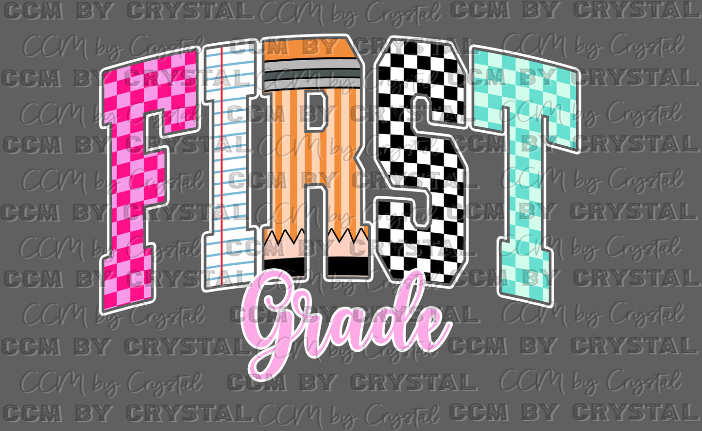 First Grade Back to School Ready to Press Transfer DTF Transfer