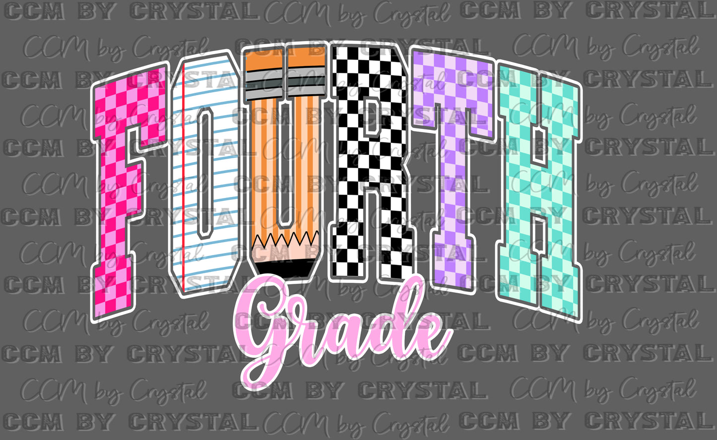 Fourth Grade Back to School Ready to Press Transfer DTF Transfer