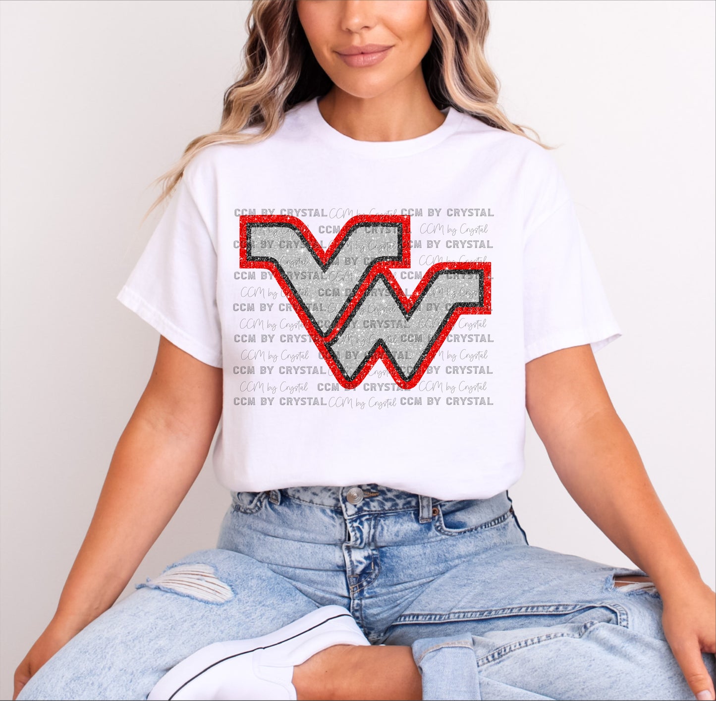 Victoria West Warriors Faux Glitter T-Shirt