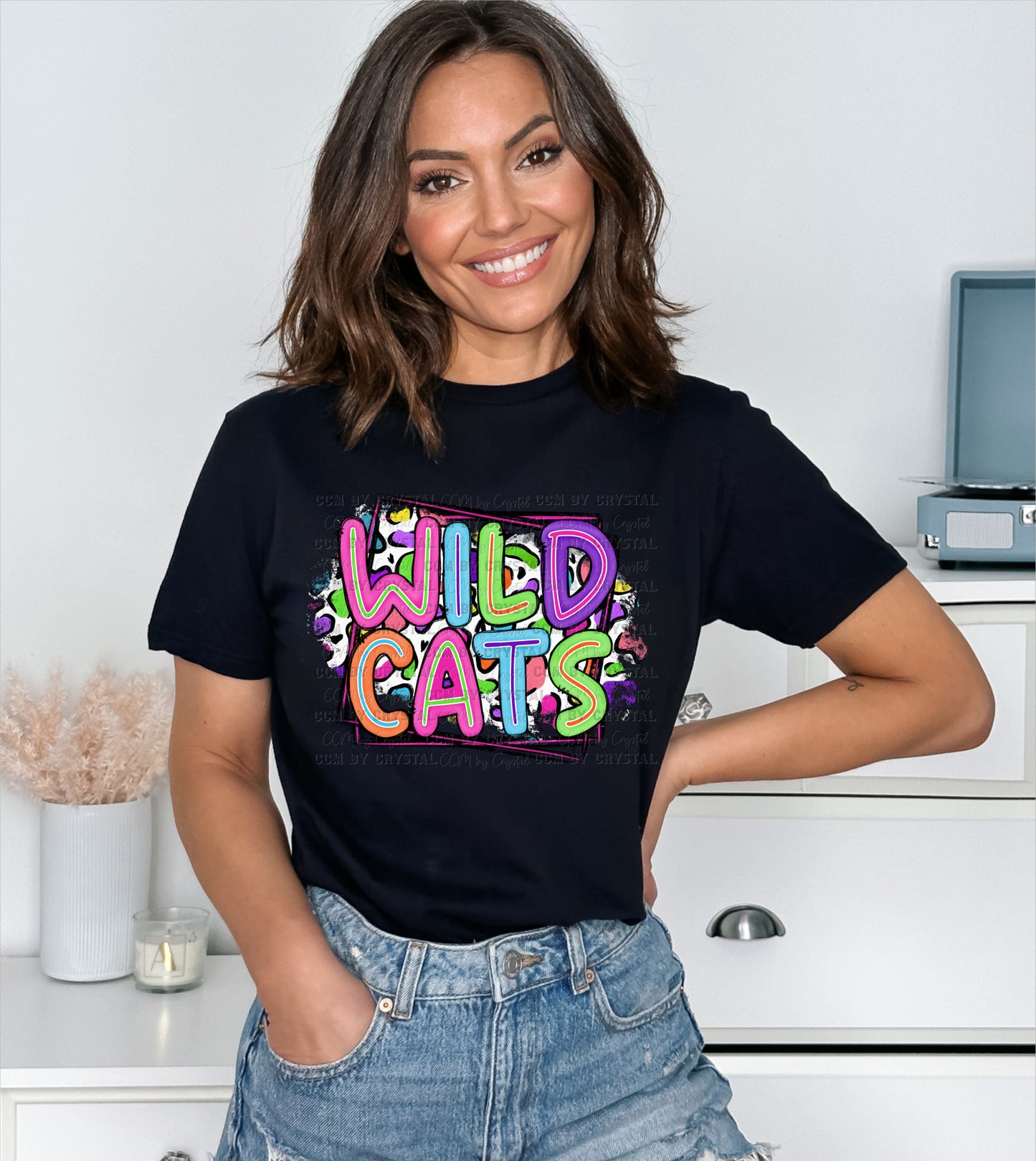 Colorful Wildcats T Shirt