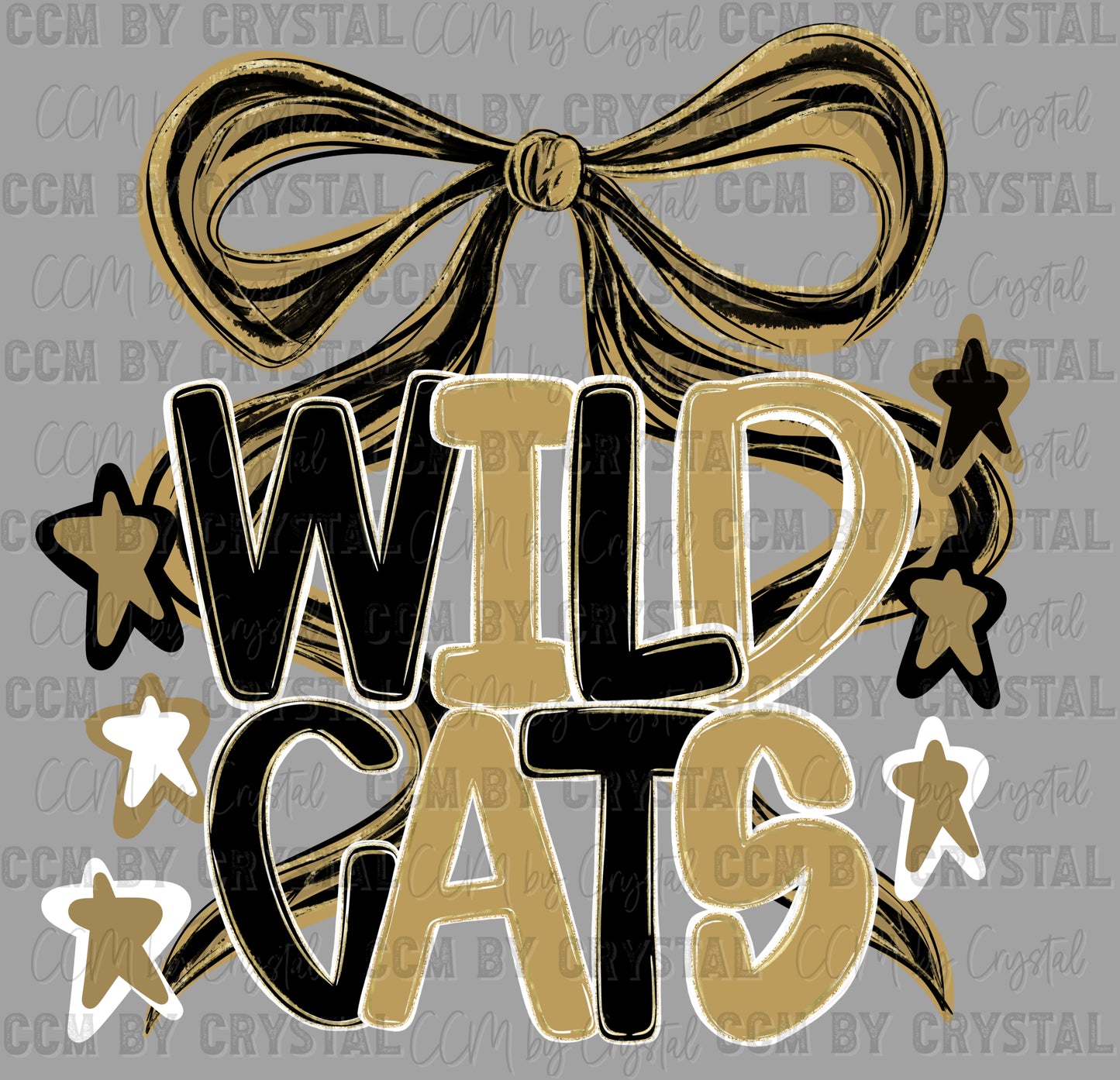 Yorktown Wildcats Mascot Ready to Press Transfer DTF Transfer Sublimation Transfer
