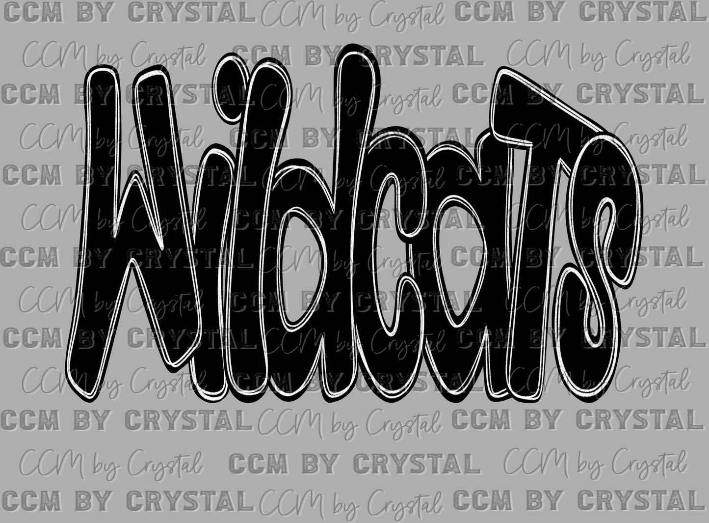 Wildcats Mascot DTF Transfers Sublimation Transfers