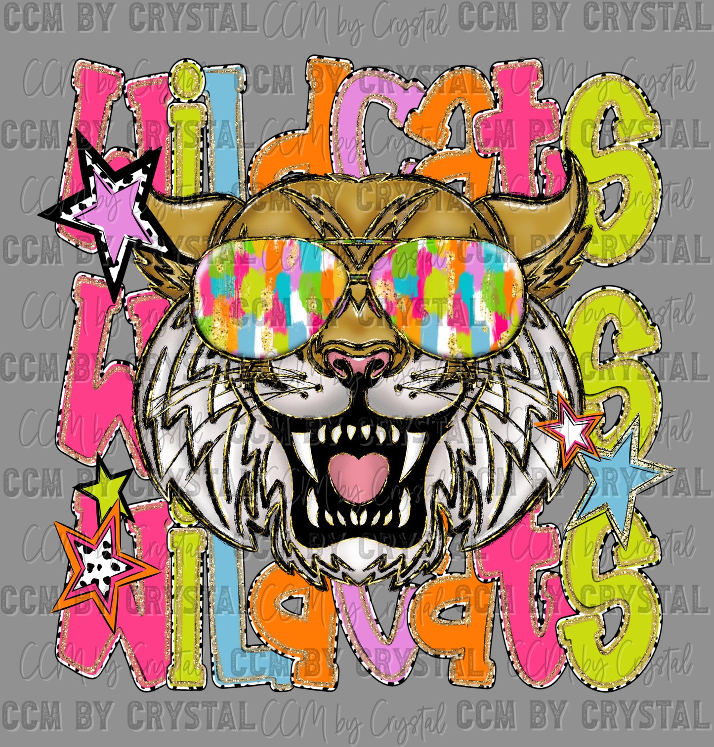 Wildcats Colorful DTF Transfer Sublimation Transfer