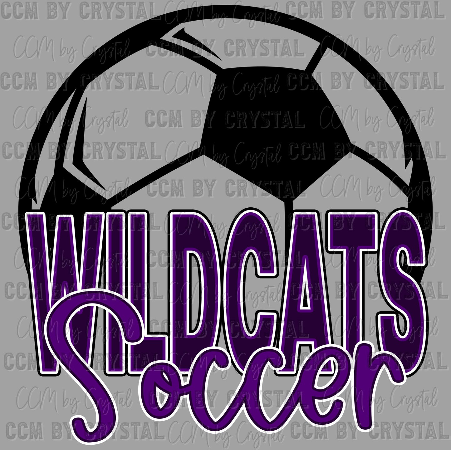 Wildcats Soccer Purple Ready to Press Instant Peel DTF Transfers Sublimation Transfers