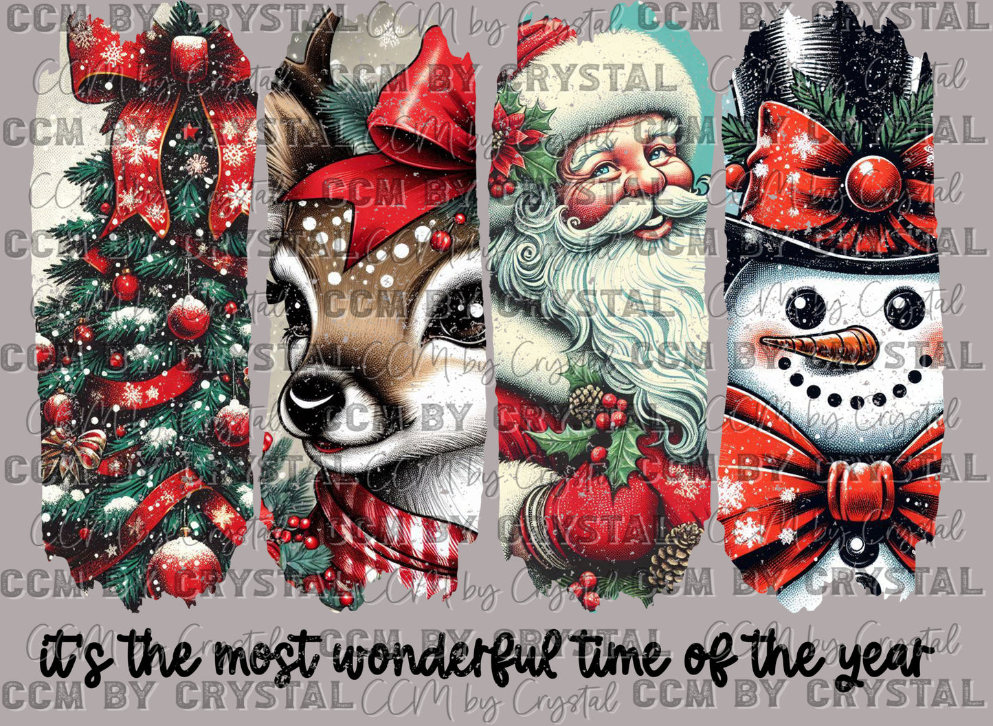 It's The Most Wonderful Time of the Year Christmas Ready to Press Transfer DTF Transfer