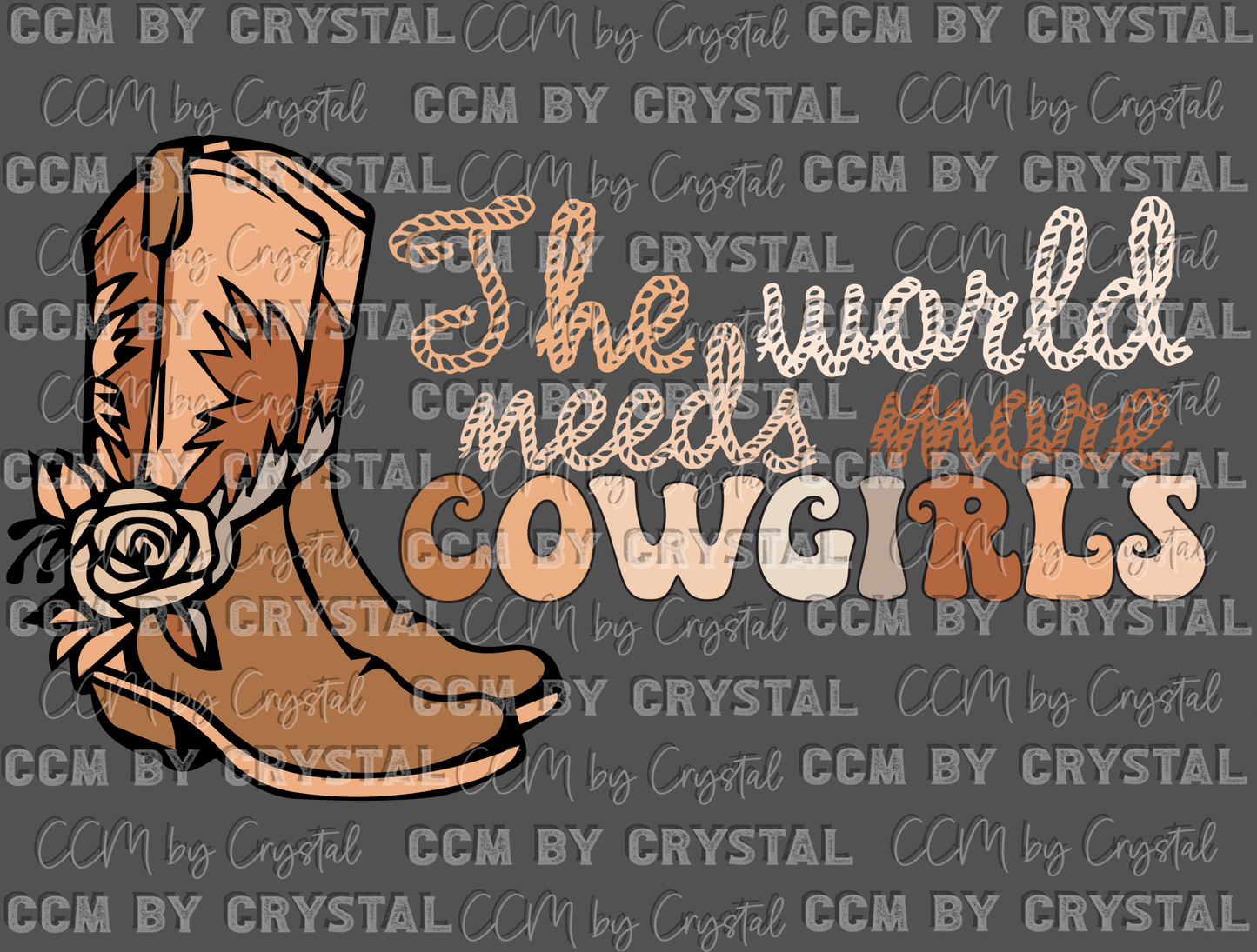 Western The World Needs More Cowgirls Ready to Press Transfer