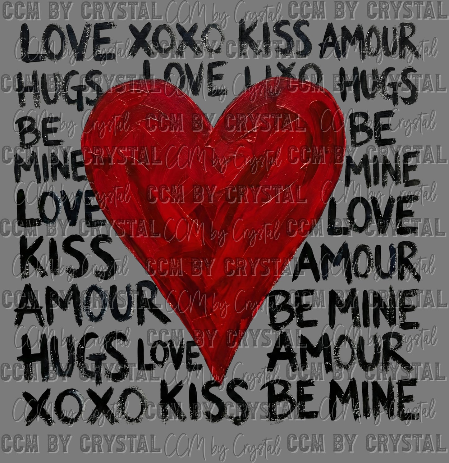 Love XoXO Valentines Day DTF Transfers Sublimation Transfers