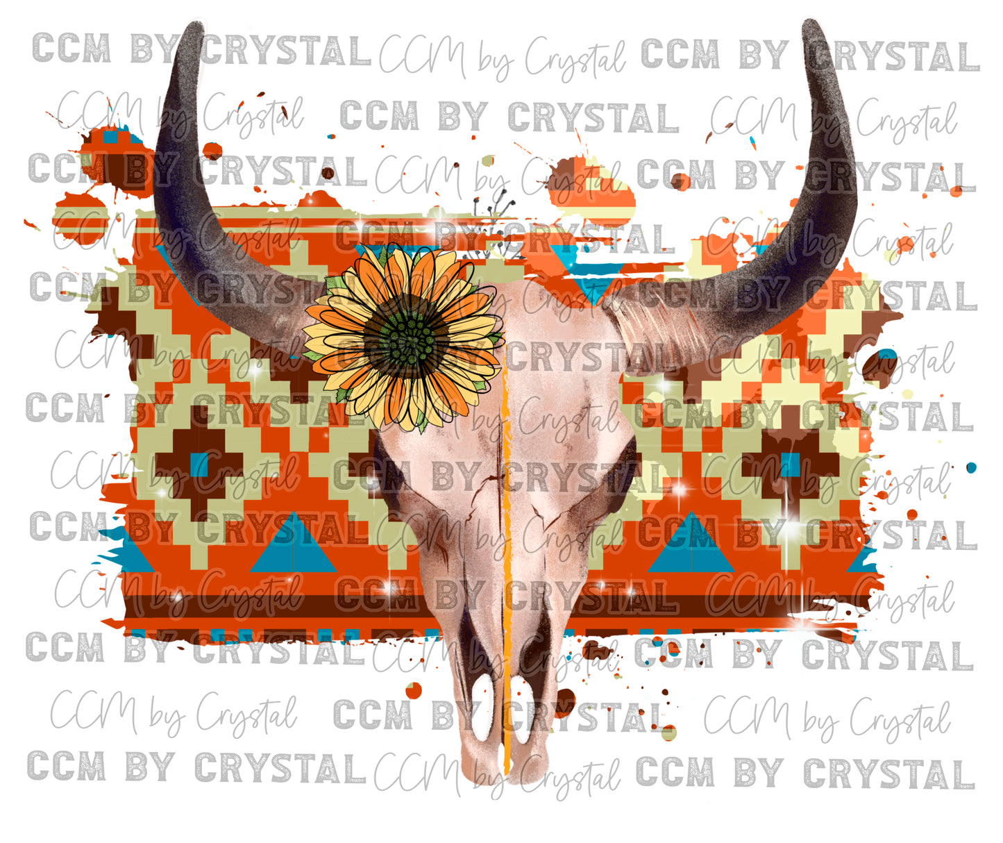 Bull Skull Serape