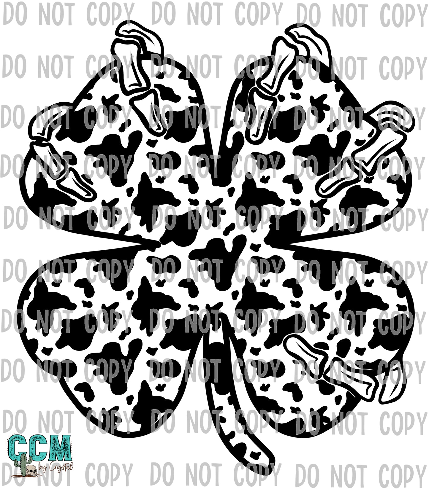 Clover With Skeleton Hand