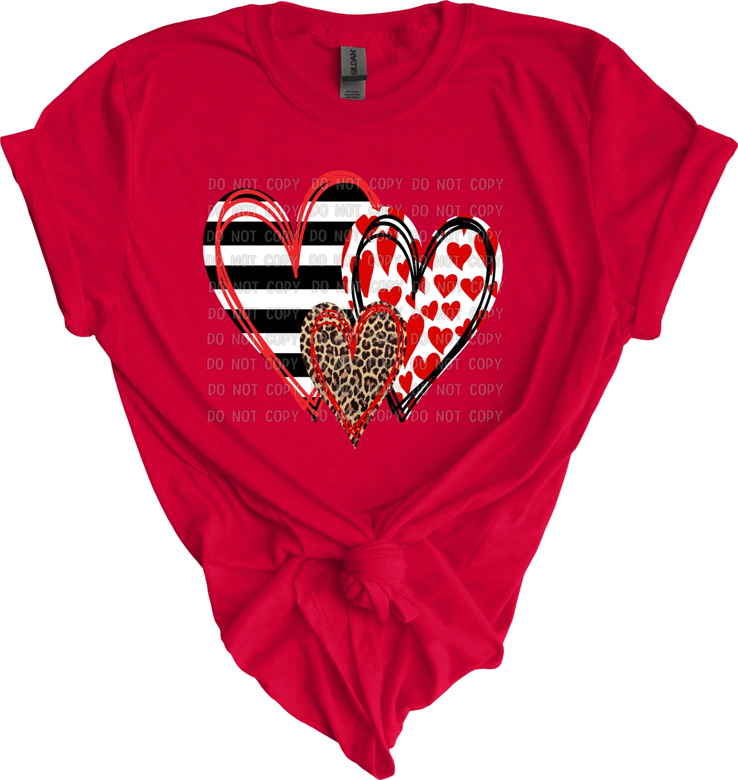 Doodle Hearts Valentine's Day Ready to Press Transfer