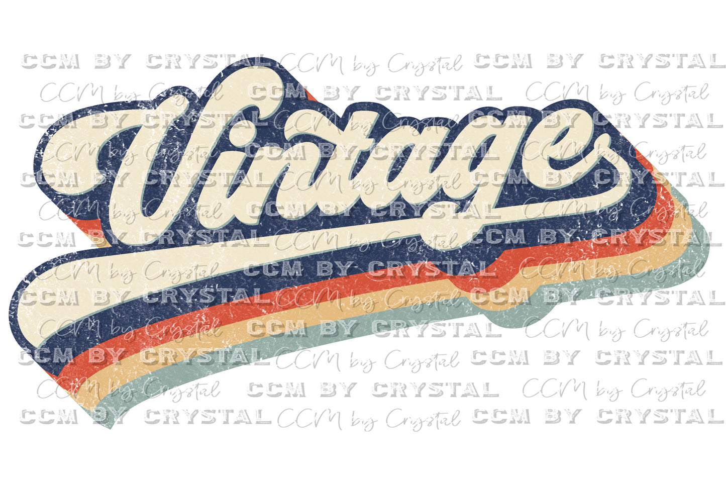 Retro Vintage Ready to Press Transfer