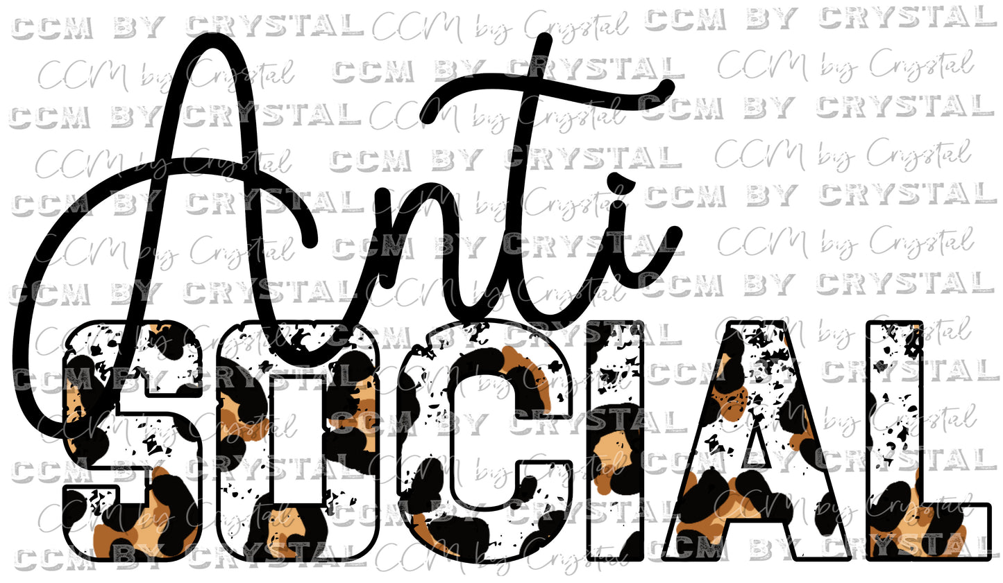 Anti-Social PNG Digital Download