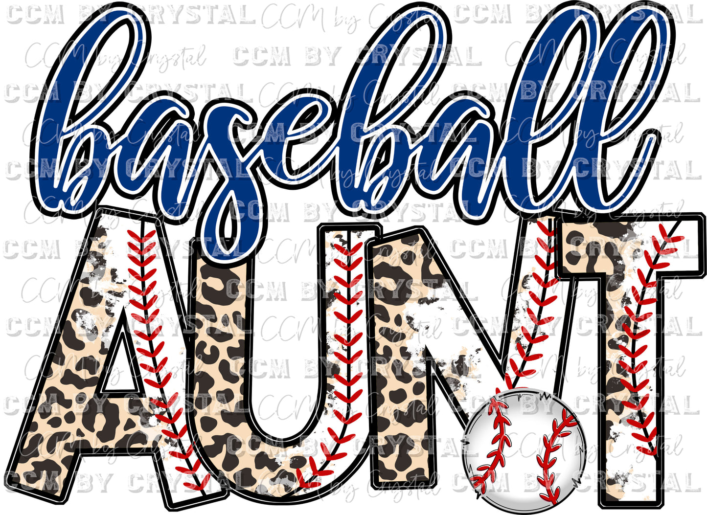 Baseball Aunt Blue Ready to Press Transfer