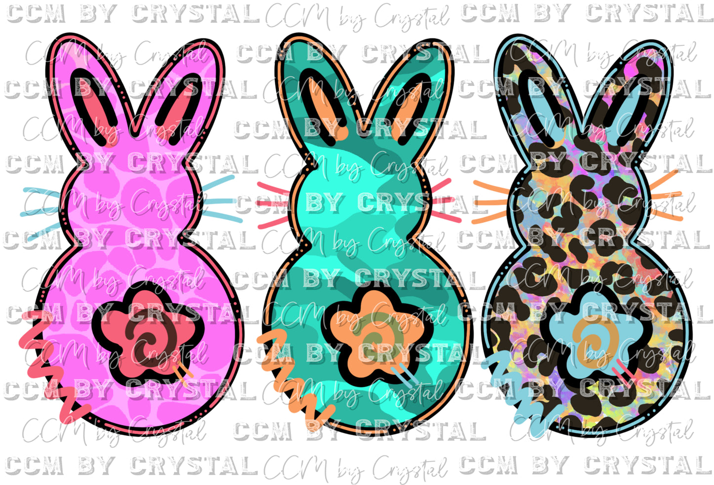 Bunnies Easter Ready to Press Transfer