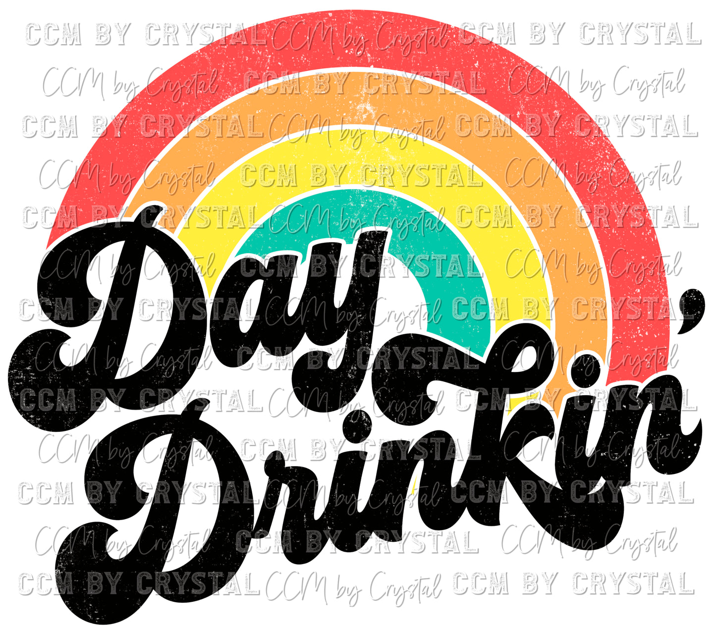 Day Drinkin Distressed Ready to Press Transfer