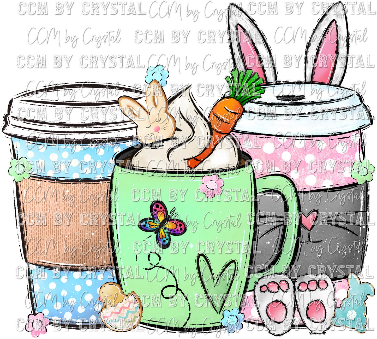Easter Coffee Ready to Press Transfer