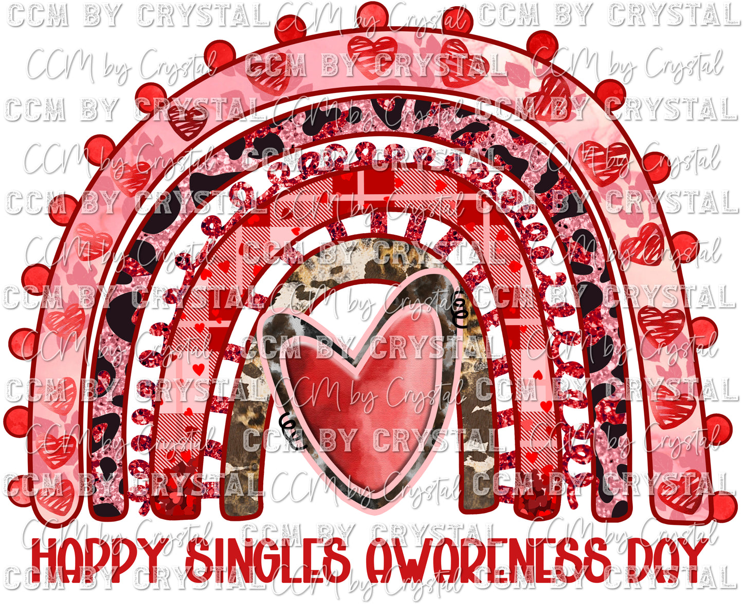 Happy Singles Awareness Day Valentine's Day Ready to Press Transfer