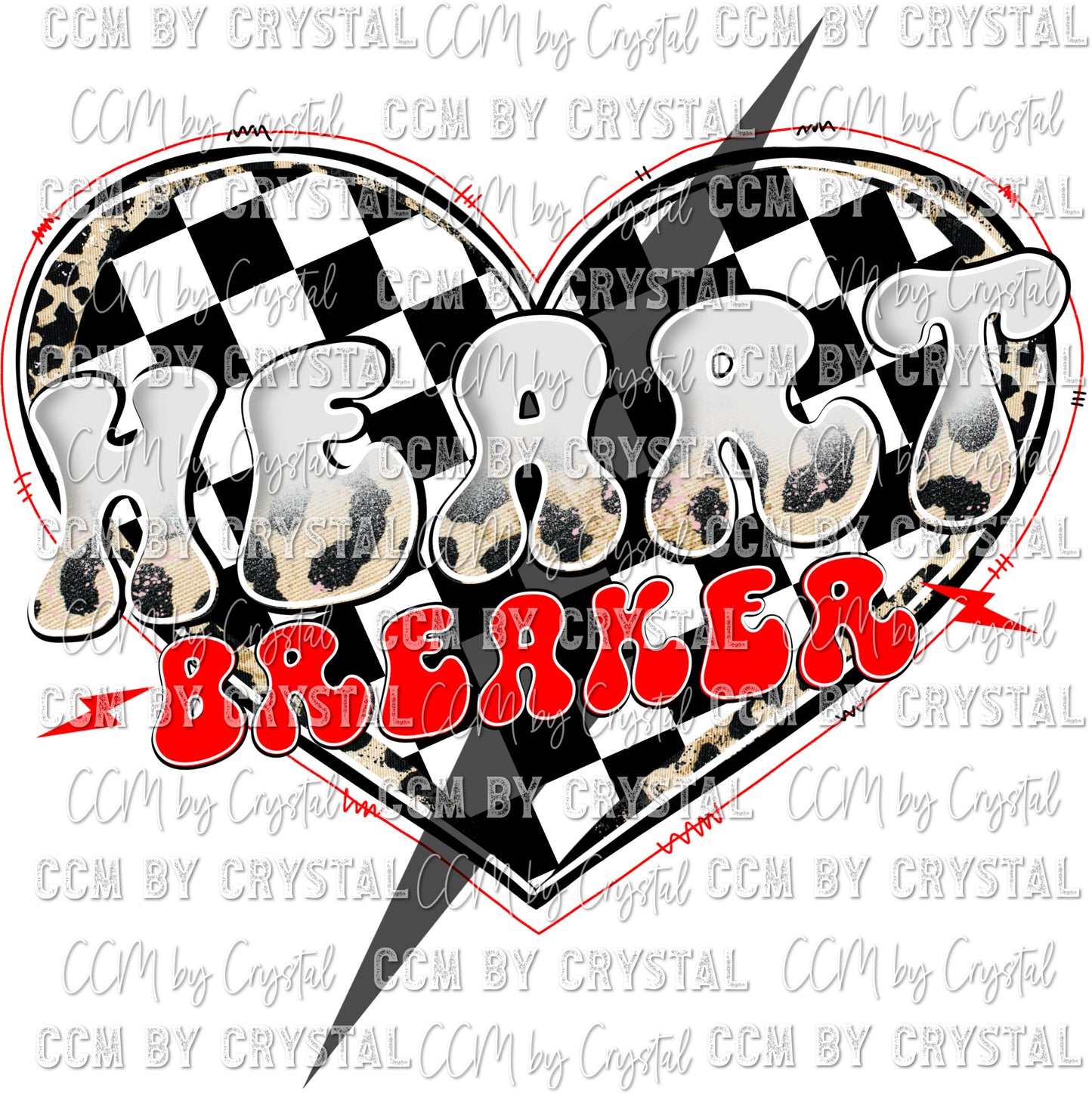 Heart Breaker Valentine's Day Ready to Press Transfer