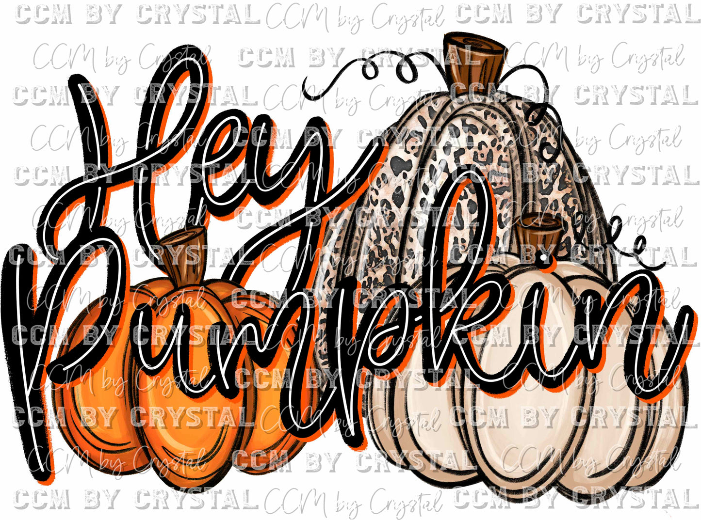 Hey Pumpkin Fall Ready to Press Transfer